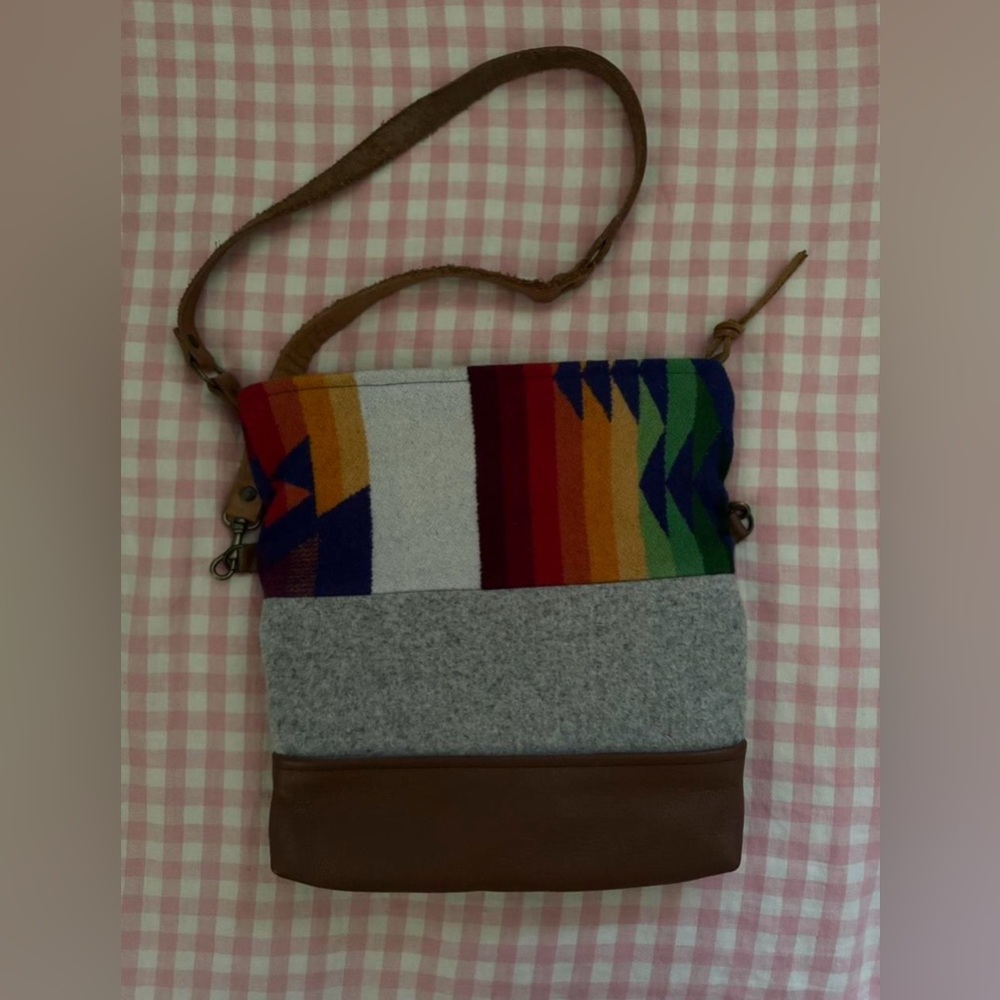 Multicolor Patterned Crossbody Bag - image 2